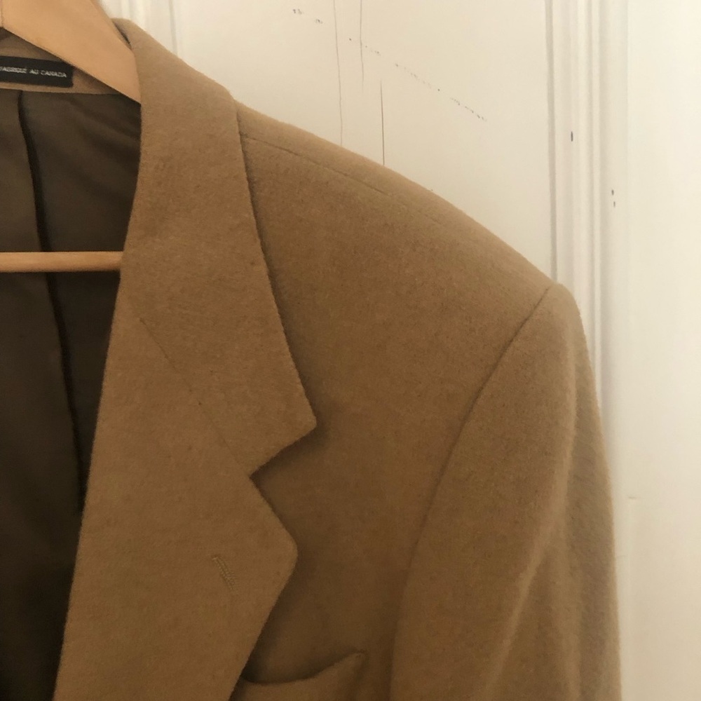 Vintage Moore’s Wool and Camel Hair Tan Blazer Size 44 - Picture 2 of 16